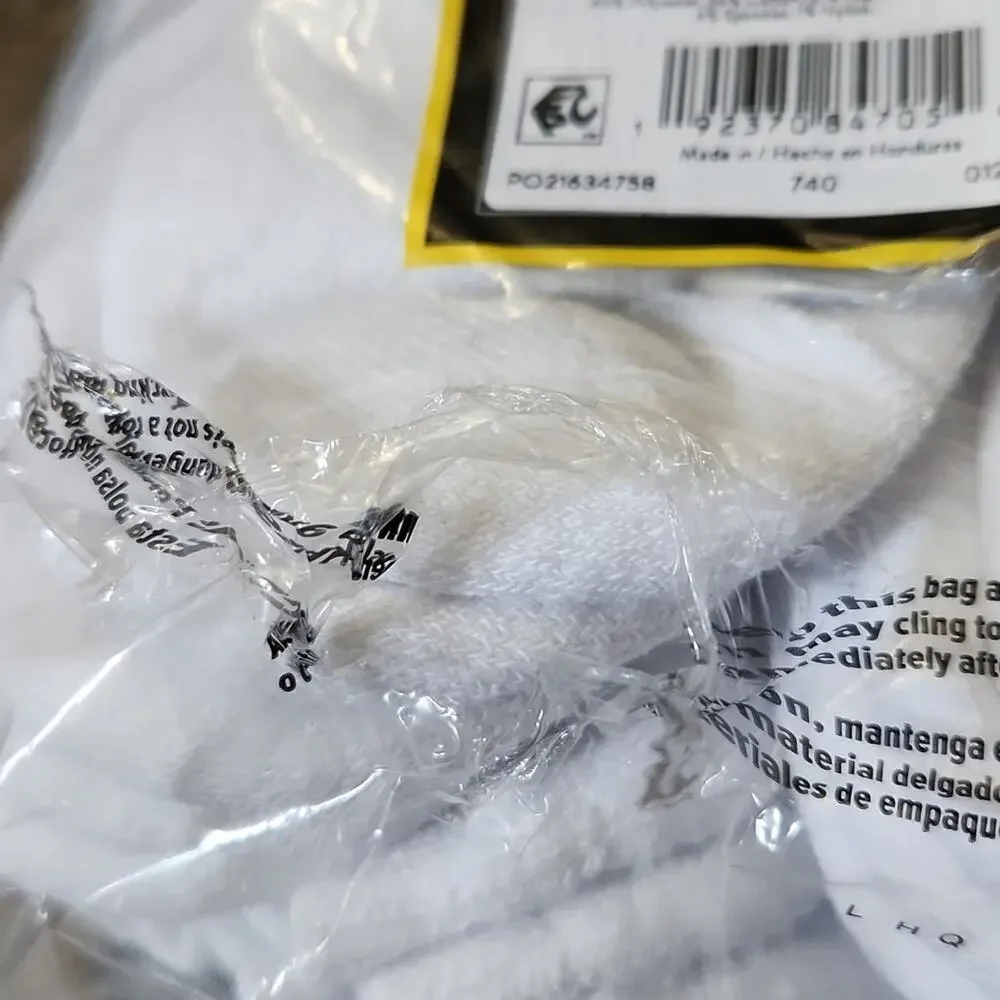 Powersox Men's‎ No Show White Socks 12 Pack Size 6-12 Wicking Cushion Sole